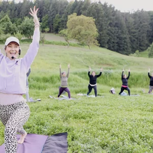 Yoga und Wein